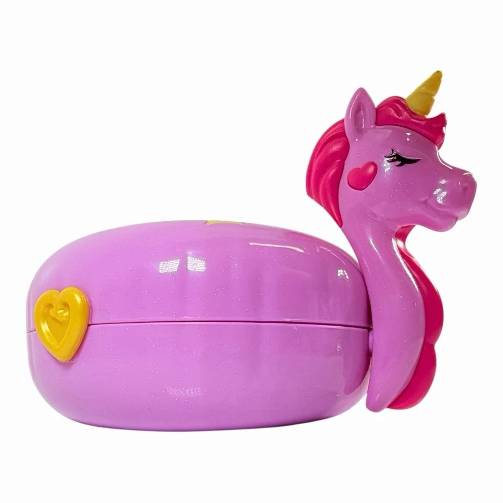 Polly Pocket Sparkle Cove Adventure Unicorn Floatie Compact Complete Set